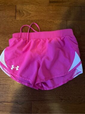 Under Armour Pink Kids Athletic Shorts